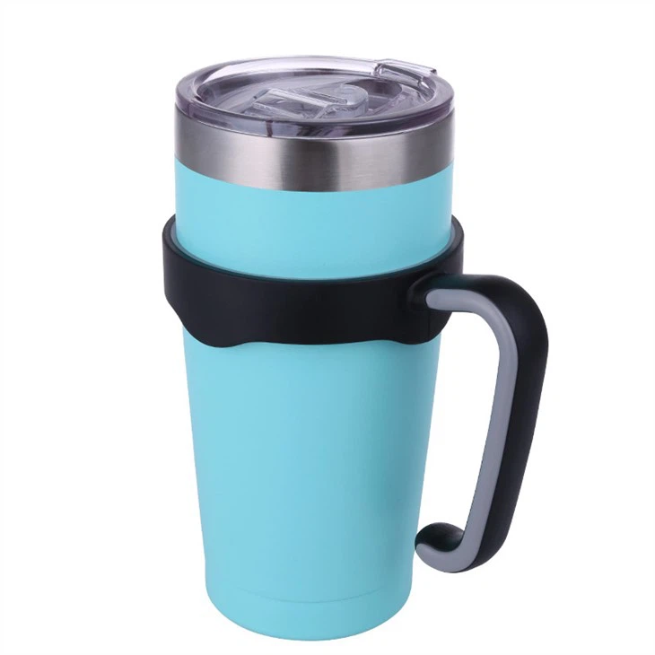 Sky Blue återanvändbart rostfritt stål isolerat tumbler cup
